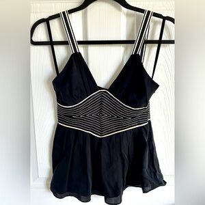 NWOT Catherine Malandrino Silk Baby Doll Top